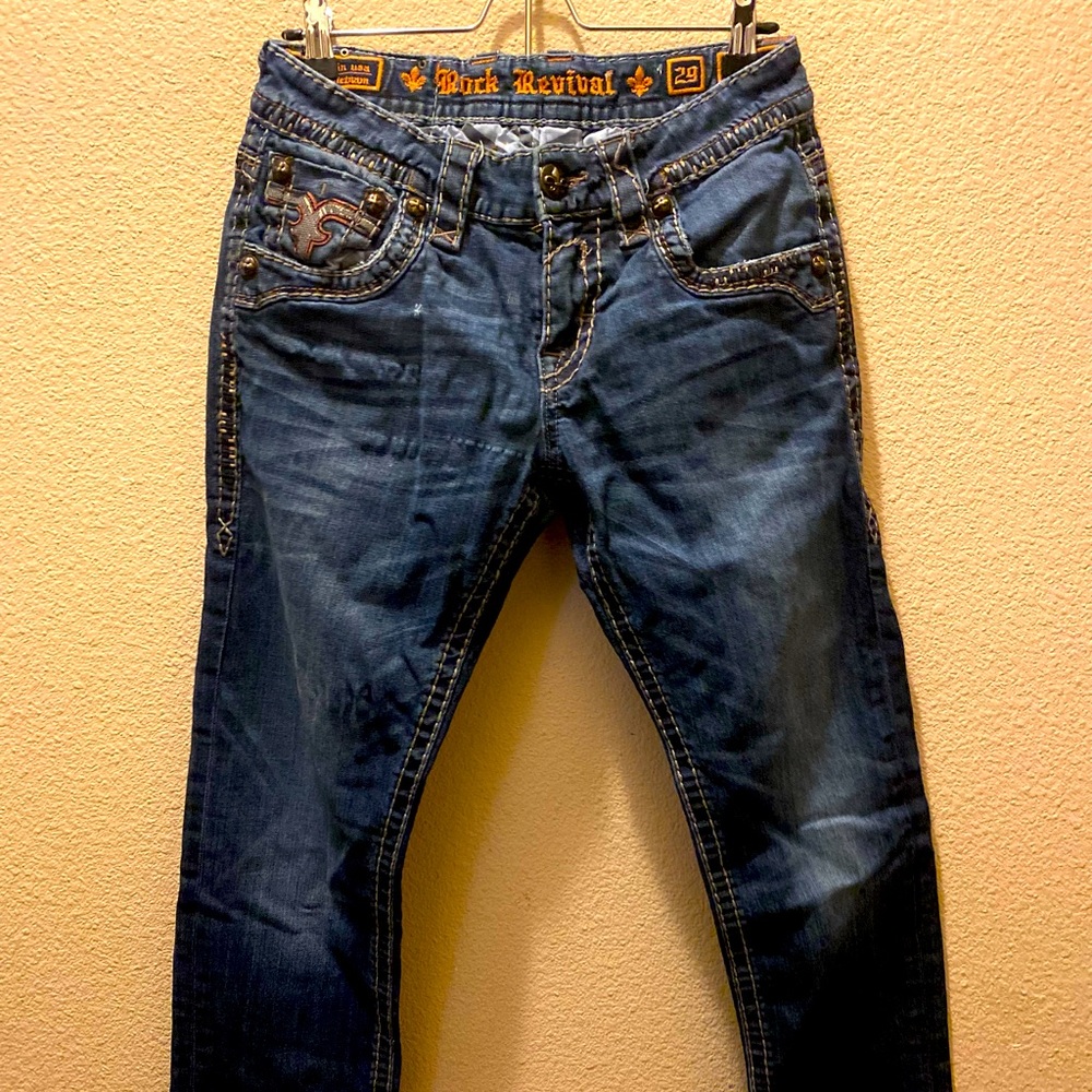 Rock Revival Jack slim straight jeans. Sz 29